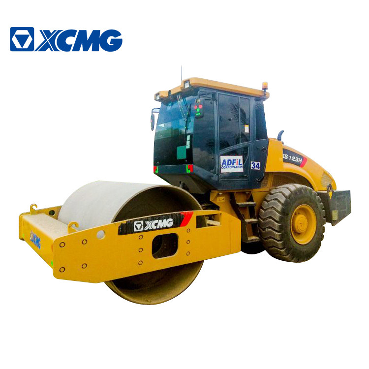 Желтый цвет 12 тонны машинного оборудования строительства дорог СС123Х определяет ролик барабанчика
