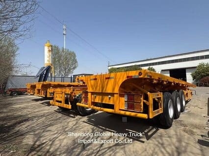 20FT/40FT/45FT 2/3/4 Оси Контейнер / грузовой плоскостроительный контейнер / платформа / полугрузовой прицеп с плоской палубой