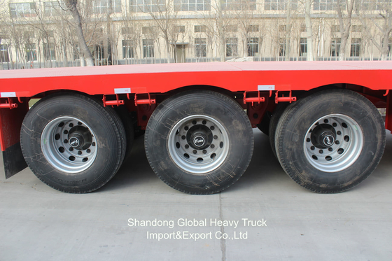 Шасси 60 тонн 3 оси 2 оси Lowboy Lowbed Lowbed Semi-trailers