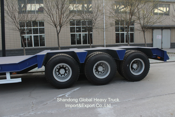 Шасси 60 тонн 3 оси 2 оси Lowboy Lowbed Lowbed Semi-trailers