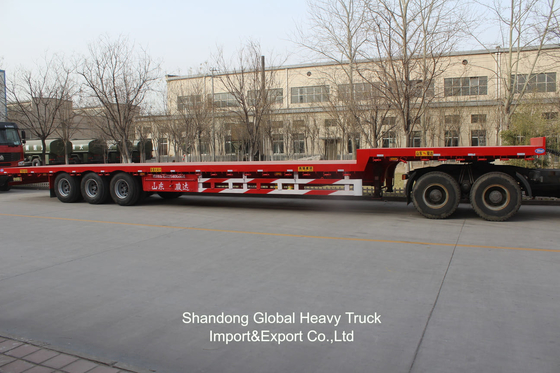 Шасси 60 тонн 3 оси 2 оси Lowboy Lowbed Lowbed Semi-trailers
