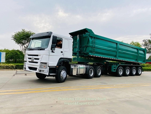 10 колес 6х4 40т Sinotruk HOWO Контейнер грузовой прицеп Трактор головной грузовик