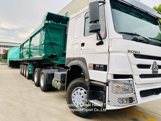 10 колес 6х4 40т Sinotruk HOWO Контейнер грузовой прицеп Трактор головной грузовик