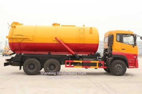 Добрая цена Dongfeng Транспортные средства 6*4 Всасывающие канализационные резервуары Вакуумная комбинация Канализационные машины для очистки