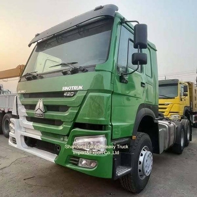 Howo 6x4 Тракторный грузовик Использованный Sinotruk LHD RHD Длинный путь прицепный грузовик голова