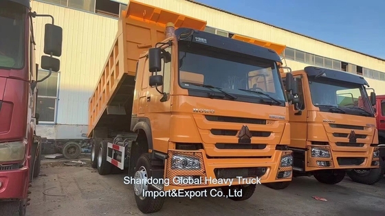 Использованный отремонтированный левый руль тяжёлый тип 6X4 HOWO Дамп-Трак 10 колес Дамп-Трак