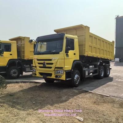 Использованный Sinotruk 6X4 10-wheel HOWO Dump Truck Стальной материал экспортируется в Африку