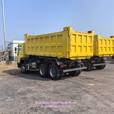 Использованный Sinotruk 6X4 10-wheel HOWO Dump Truck Стальной материал экспортируется в Африку