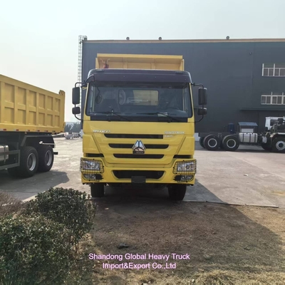 Использованный Sinotruk 6X4 10-wheel HOWO Dump Truck Стальной материал экспортируется в Африку