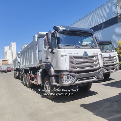 12-колесный Sinotruck 40-60тонны Использованный HOWO 8X4 371HP 375HP 380HP Дизельный грузовик Правый ручной привод Дамп-грузовик