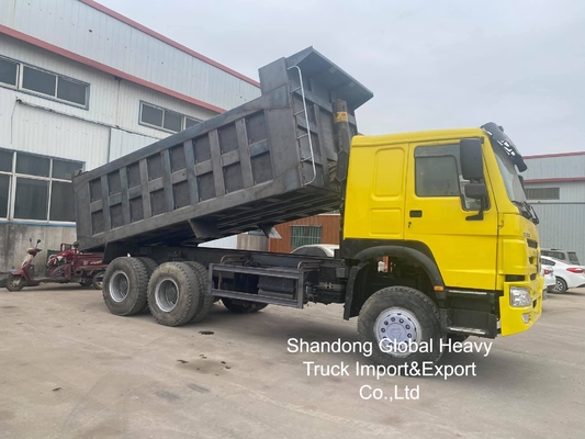 Подержанный грузовик HOWO 8X4 / 6X4 Дамп-грузовик Sinotruk Tipper 10 колеса 50 тонн грузовик Подержанный грузовик