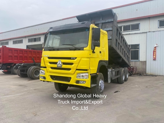 Подержанный грузовик HOWO 8X4 / 6X4 Дамп-грузовик Sinotruk Tipper 10 колеса 50 тонн грузовик Подержанный грузовик