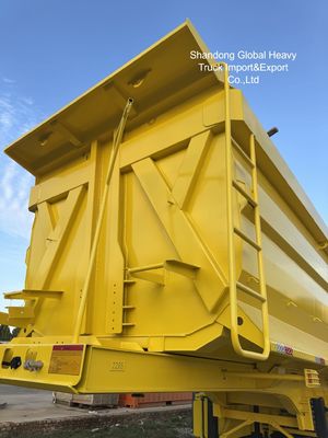 3-осный стальной самосвальный полуприцеп для перевозки тяжелых материалов