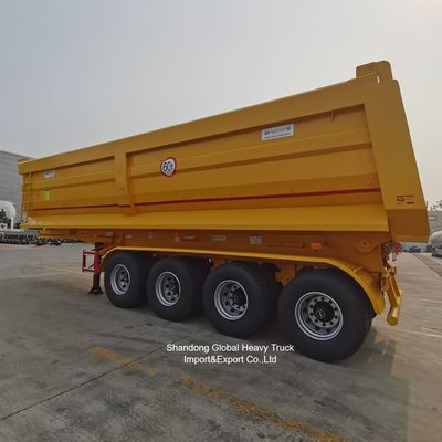 3-осный стальной самосвальный полуприцеп для перевозки тяжелых материалов