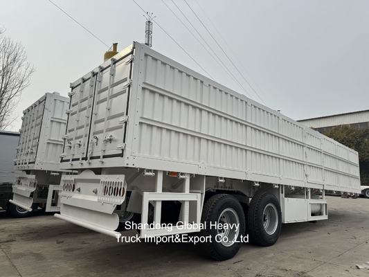 2 Axle Fence Semi-Trailer with 30-40 Tons Loading Capacity and Detachable Fence Panels for Livestock and Cargo Transport