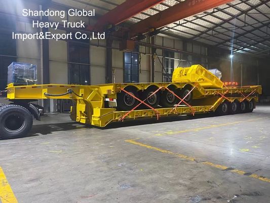 40-футовый сверхмощный трехосный полуприцеп-платформа - сертифицирован по стандартам ECE и CE