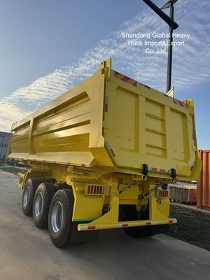 3-осный стальной самосвальный полуприцеп для перевозки тяжелых материалов