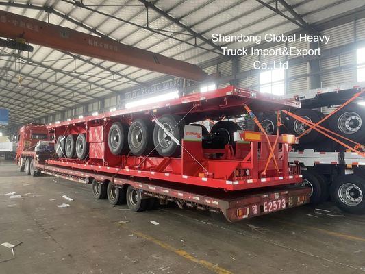 30 Ton 40FT 60 Tons Lowbed Lowboy Semi Trailer for Heavy Machinery and Oversized Cargo Transport