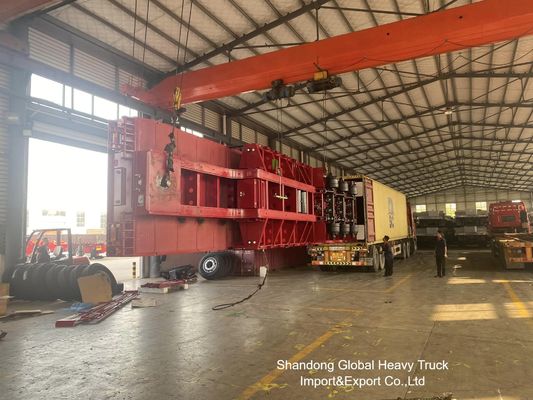 3-осный полуприцеп-тяжеловоз грузоподъемностью 60 тонн для перевозки тяжелых грузов