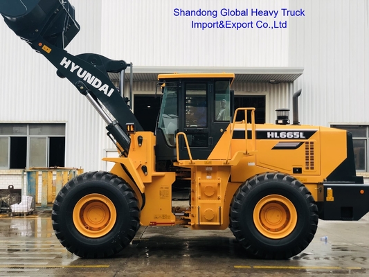 Фронтальный погрузчик Hl665L Hl660L Колесный погрузчик 5 тонн с гидромеханической трансмиссией