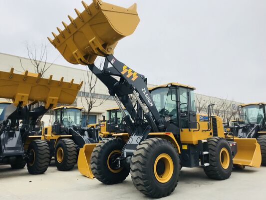 XCMG ZL50GN 5.5t номинальной нагрузки колесный погрузчик с номинальной мощностью 162 кВт и каменный ведро для строительства