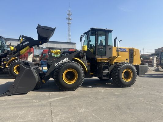XCMG ZL50GN 5.5t номинальной нагрузки колесный погрузчик с номинальной мощностью 162 кВт и каменный ведро для строительства