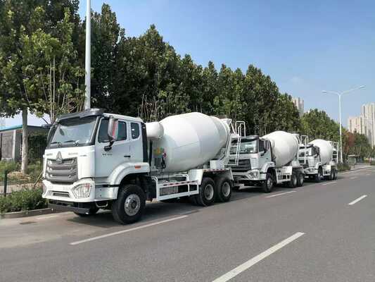Новый автобетоносмеситель HOWO TX 350 л.с. Euro 6 с колесной формулой 8x4 для строительства