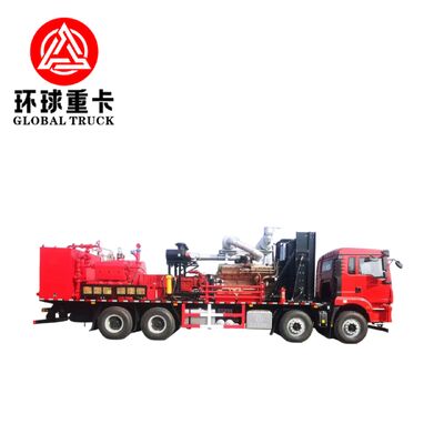 Нефтепромысловый фрекеровочный агрегат 2800 л.с. на шасси грузовика с плунжерным насосом высокого давления и конфигурацией привода 8x6 для бурения нефтяных скважин