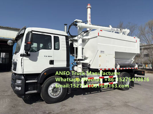 Competitive Brand new HOWO 10/15/20/30T on-site mixing and charging granular ammonium bulk explosives ANFO Truck Emulsion Blasting service Drilling Zambia/Zimbabwe/Tanzania/Ghana/Guinea/Namibia/Guyana