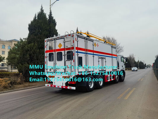 Высококачественный умный эмульсионный грузовик HOWO 15T BCRH-15 для смешивания и загрузки на месте, грузовик для массовой загрузки взрывчатых веществ, горнодобывающая служба Монголии, взрывные работы в Казахстане, Узбекистане, Индонезии, Конго, ДРК, Гвинее, Танзании, ММУ