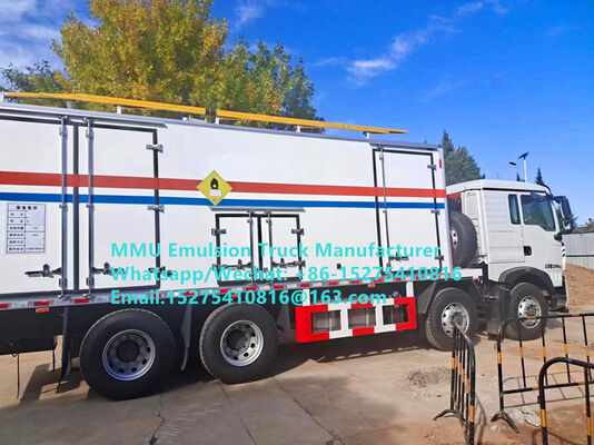 Высококачественный умный эмульсионный грузовик HOWO 15T BCRH-15 для смешивания и загрузки на месте, грузовик для массовой загрузки взрывчатых веществ, горнодобывающая служба Монголии, взрывные работы в Казахстане, Узбекистане, Индонезии, Конго, ДРК, Гвинее, Танзании, ММУ