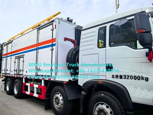 Высококачественный умный эмульсионный грузовик HOWO 15T BCRH-15 для смешивания и загрузки на месте, грузовик для массовой загрузки взрывчатых веществ, горнодобывающая служба Монголии, взрывные работы в Казахстане, Узбекистане, Индонезии, Конго, ДРК, Гвинее, Танзании, ММУ