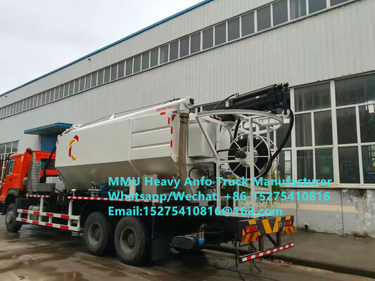 Смешивание и зарядка на месте Многофункциональные тяжелые амониевые нефтяные взрывчатые вещества Грузовик 15/20/25Тн Тяжелая эмульсия ANFO Грузовик MMU MEMU Для Монголии ДРК КОНГО ПЕРУ Гана Горный взрыв