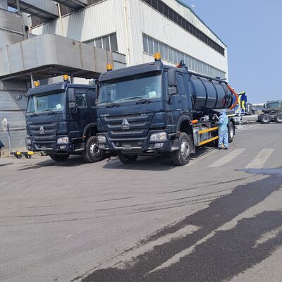 HOWO 15CBM Вакуумный насос для канализации с 6×4 приводом и гидравлическим отводом для очистки септических баков