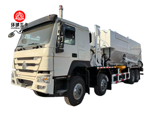 SHACMAN 6×4 Bulk Emulsion Mixing and Charging Truck with 350 HP Diesel Engine and 8-23 m Telescopic Hose Arm for Mining Blasting