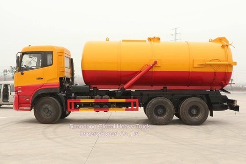 Добрая цена Dongfeng Транспортные средства 6*4 Всасывающие канализационные резервуары Вакуумная комбинация Канализационные машины для очистки