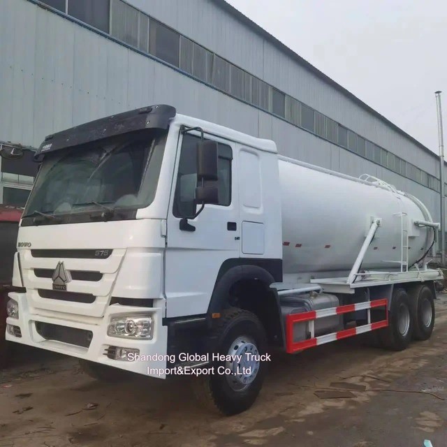 HOWO 10000L Вакуумная канализационная машина канализационный бак канализационная очистка канализационная всасывающая машина
