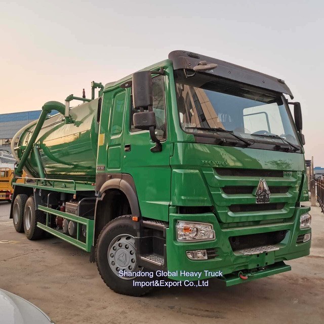 Sinotruk 371HP 18000L Вакуумный водоотсосывающий цистерна