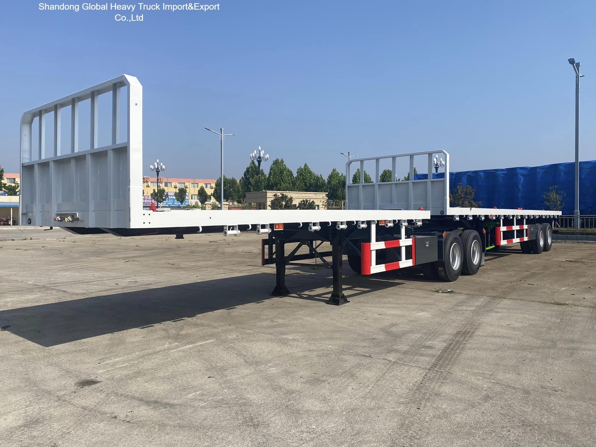 3-осевой полуприцеп 40FT 60T тяжелый груз для строительства