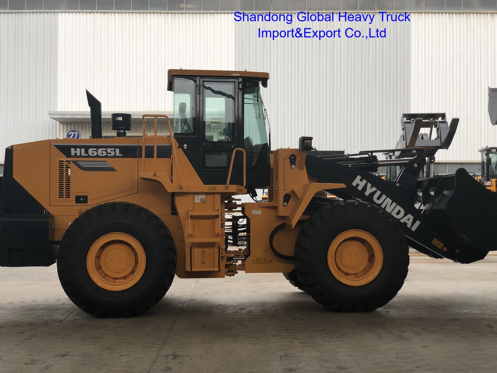 Фронтальный погрузчик Hl665L Hl660L Колесный погрузчик 5 тонн с гидромеханической трансмиссией